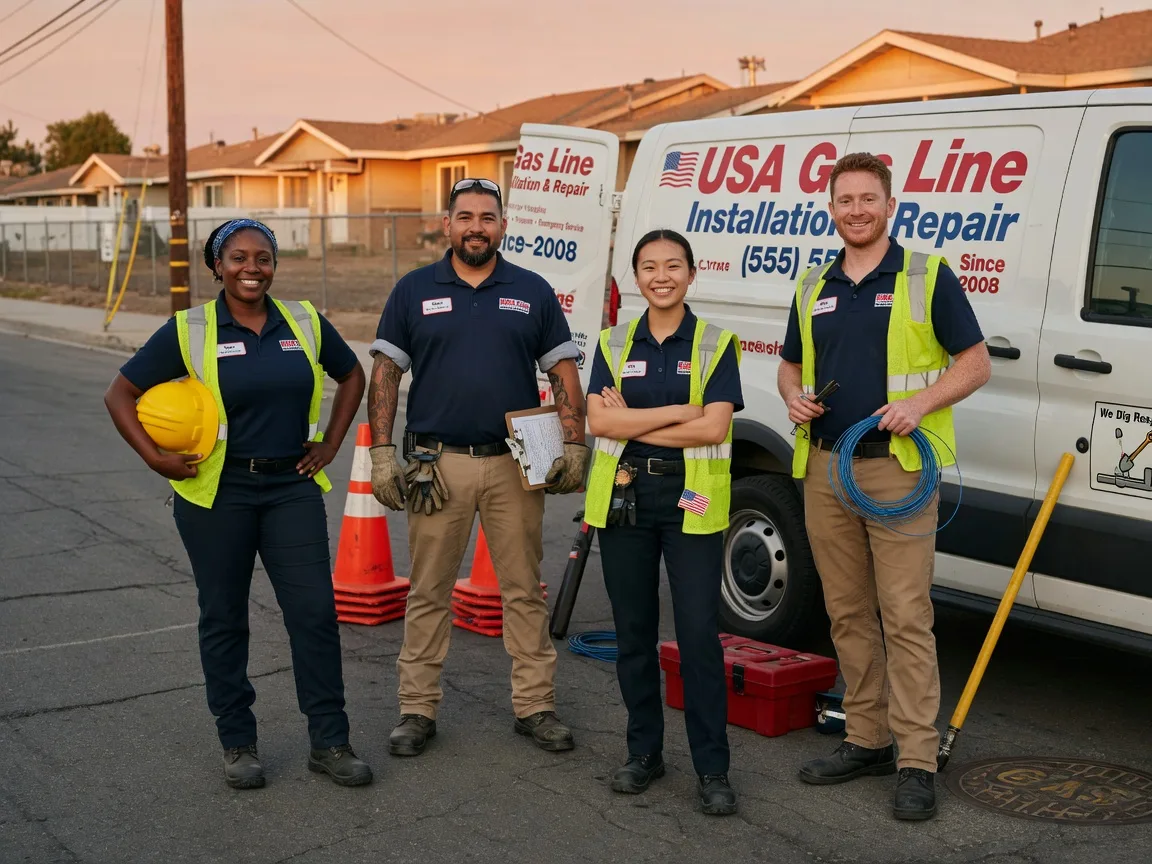 Gas Line Installation company in Fellows, CA
